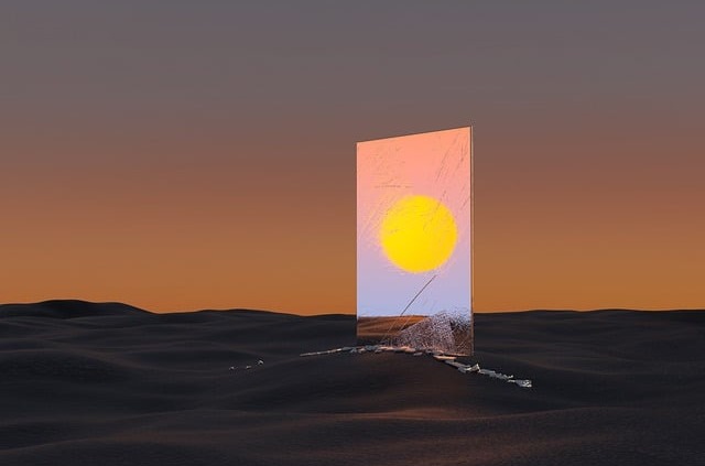 Een spiegel maken met plakfolie